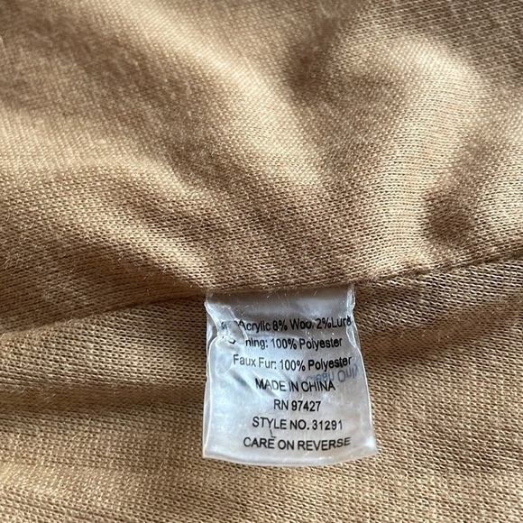 COAT S fur and textile, new. - Picture 12 of 14